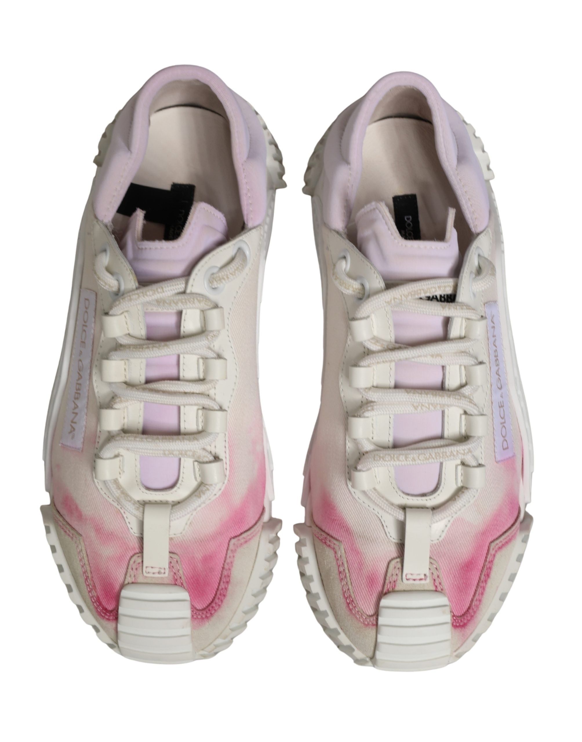 Dolce & Gabbana White NS1 Lace Up Low Top Sneakers Shoes
