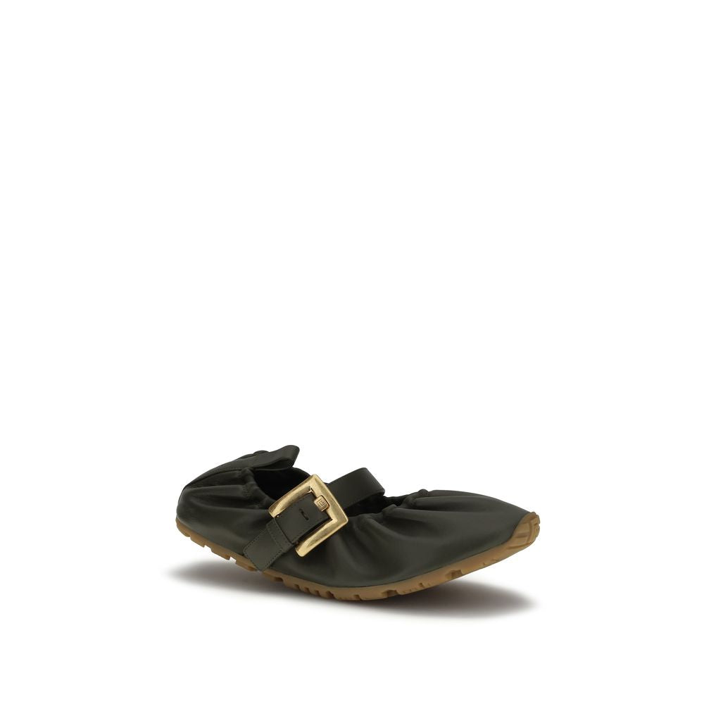 Balmain Bicolor Aries Aries Ballet Flats