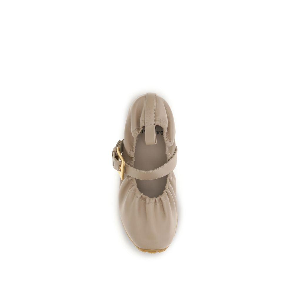 Balmain Beige Aries Aries Ballet Flats