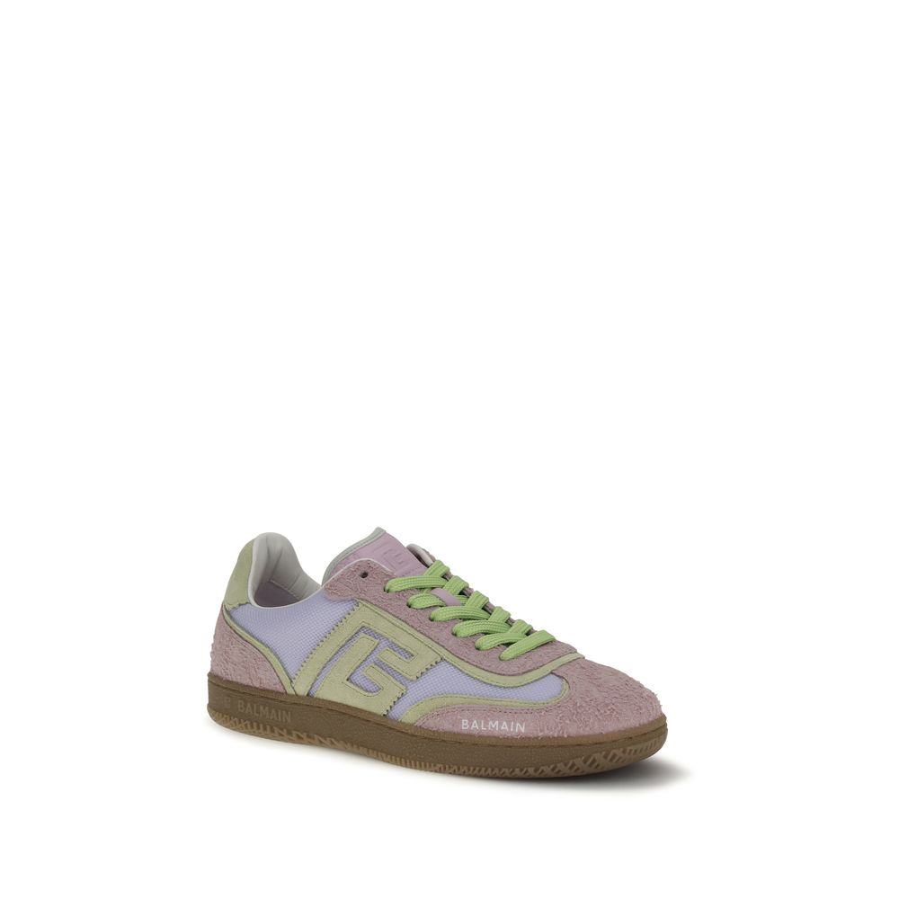 Balmain Multicolor Leather Athletic Sneakers