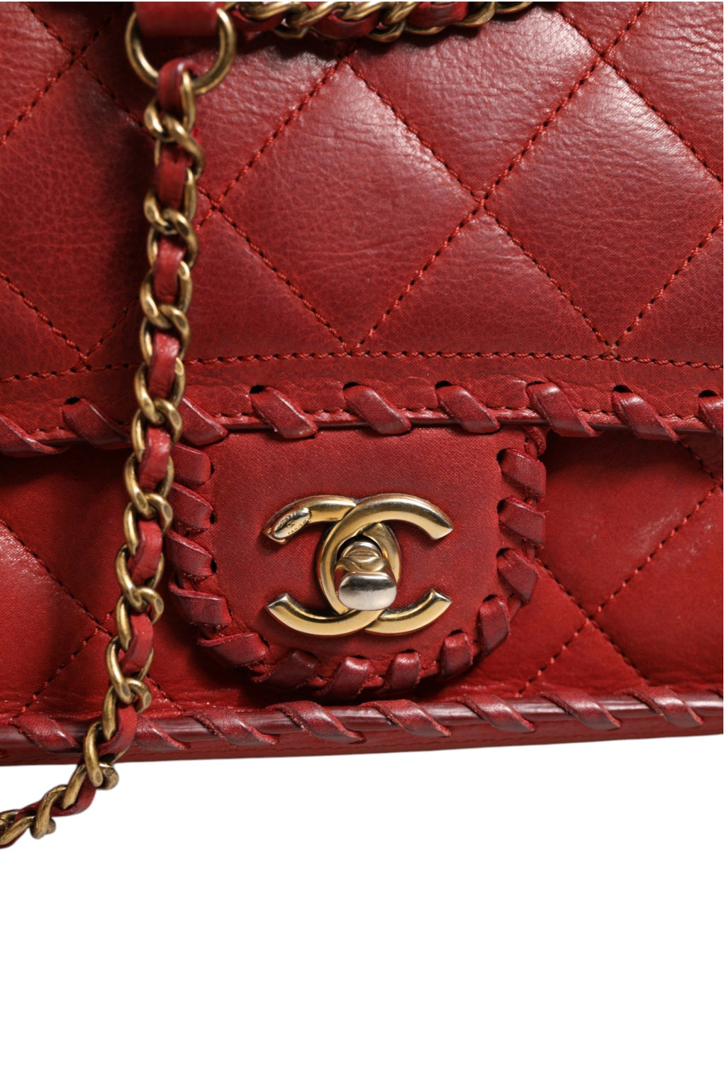 Chanel Mini Red Happy Stitch Flap Bag