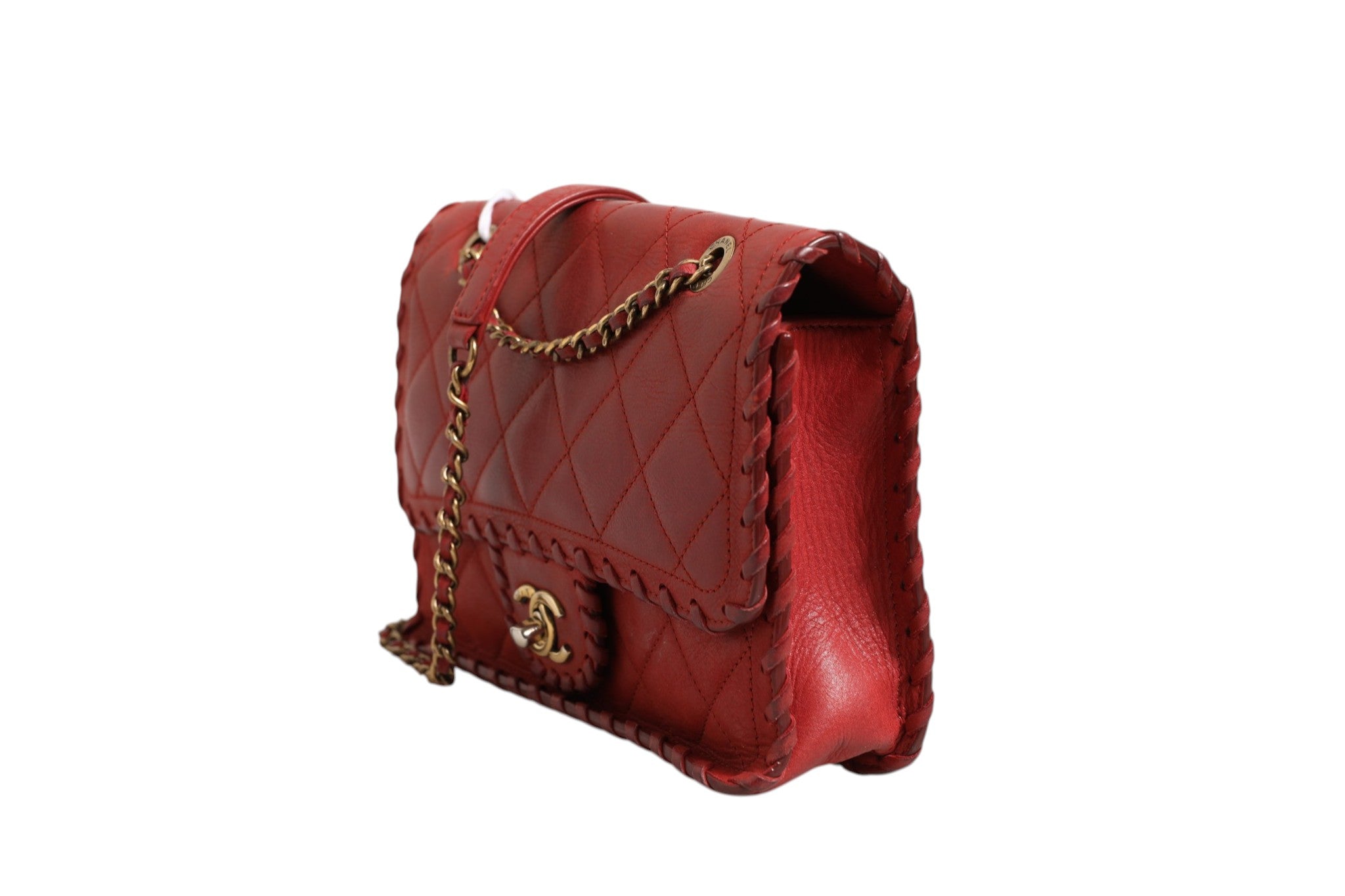 Chanel Mini Red Happy Stitch Flap Bag