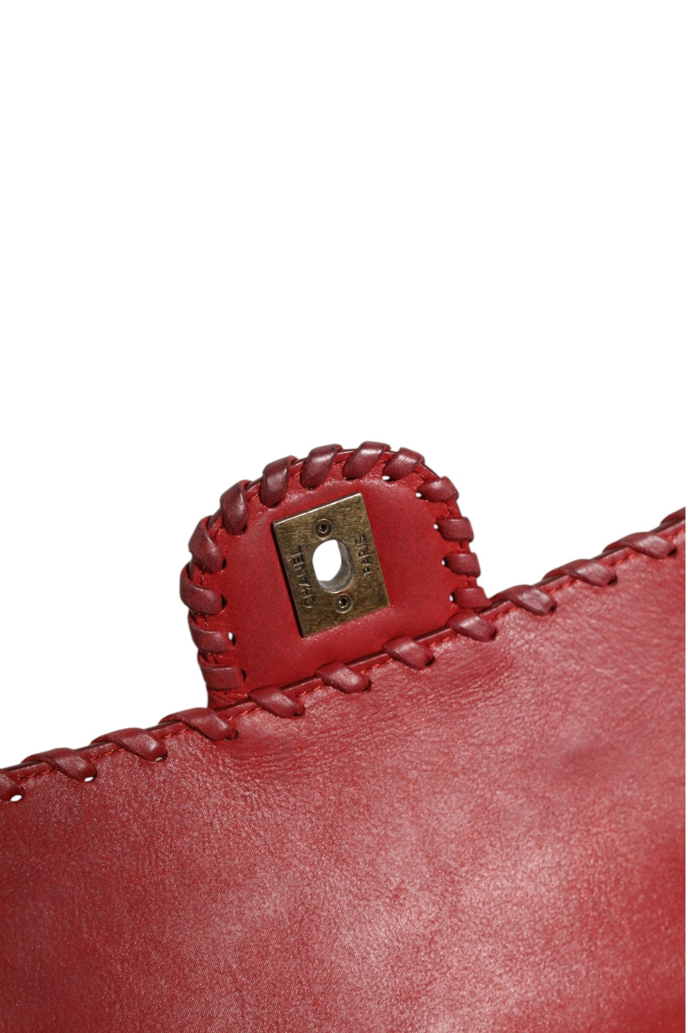 Chanel Mini Red Happy Stitch Flap Bag