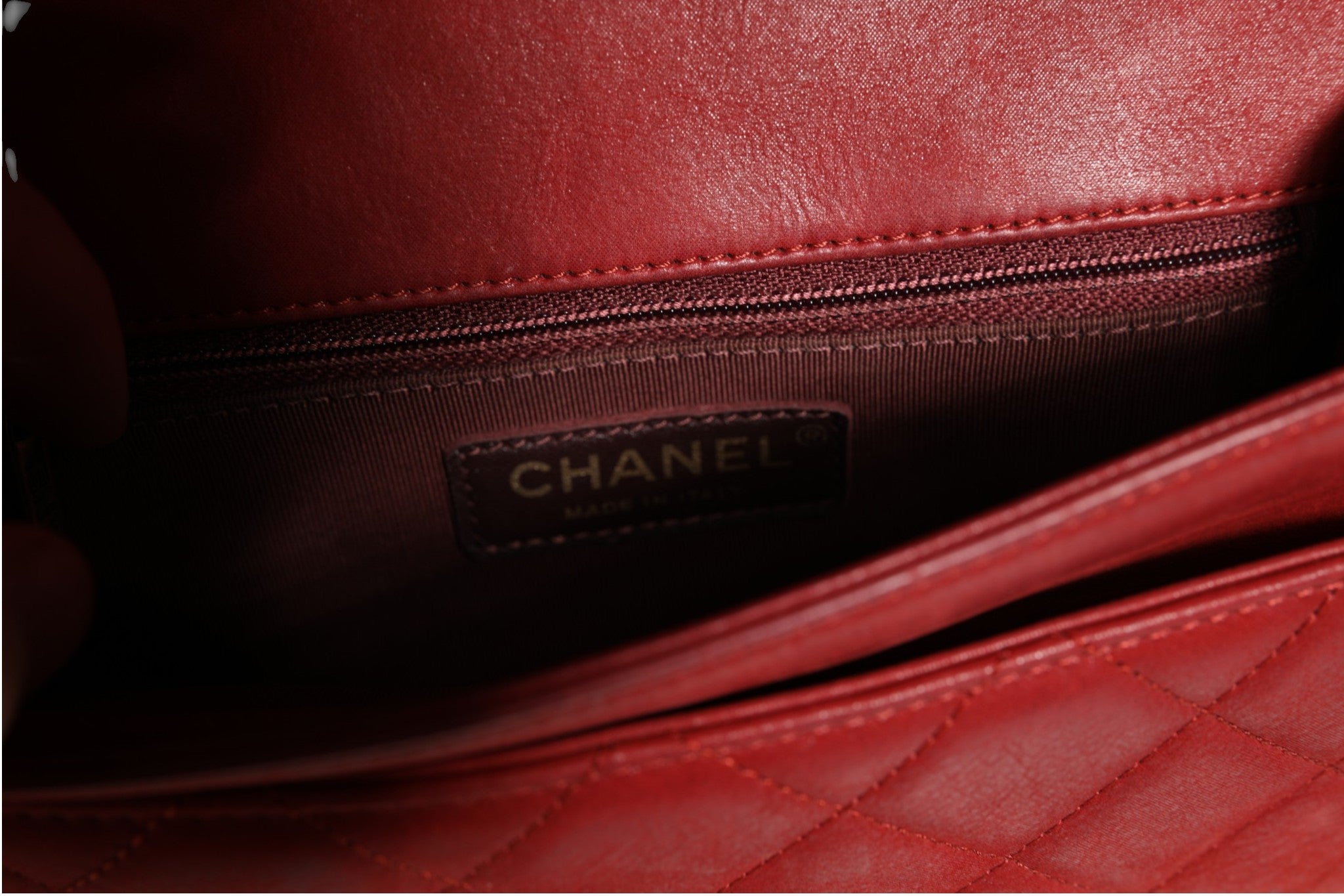 Chanel Mini Red Happy Stitch Flap Bag