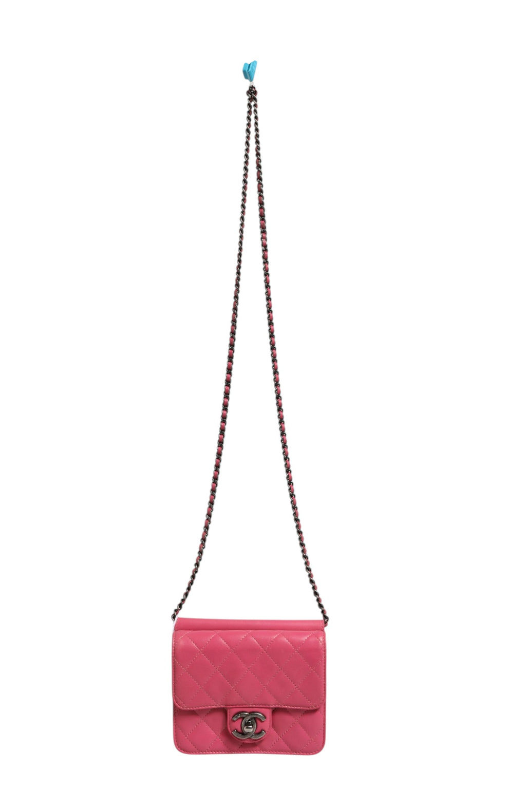 Chanel Mini Pink Quilted Leather Classic Flap Bag