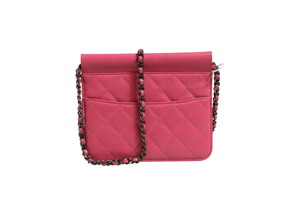 Chanel Mini Pink Quilted Leather Classic Flap Bag