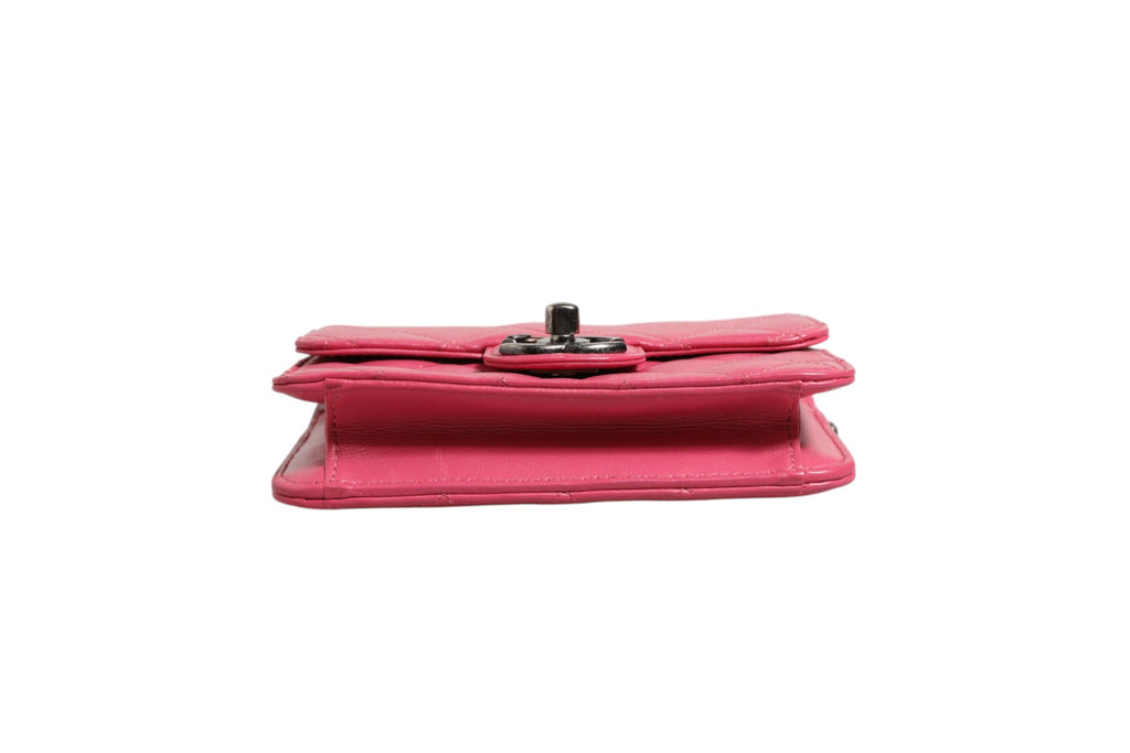 Chanel Mini Pink Quilted Leather Classic Flap Bag
