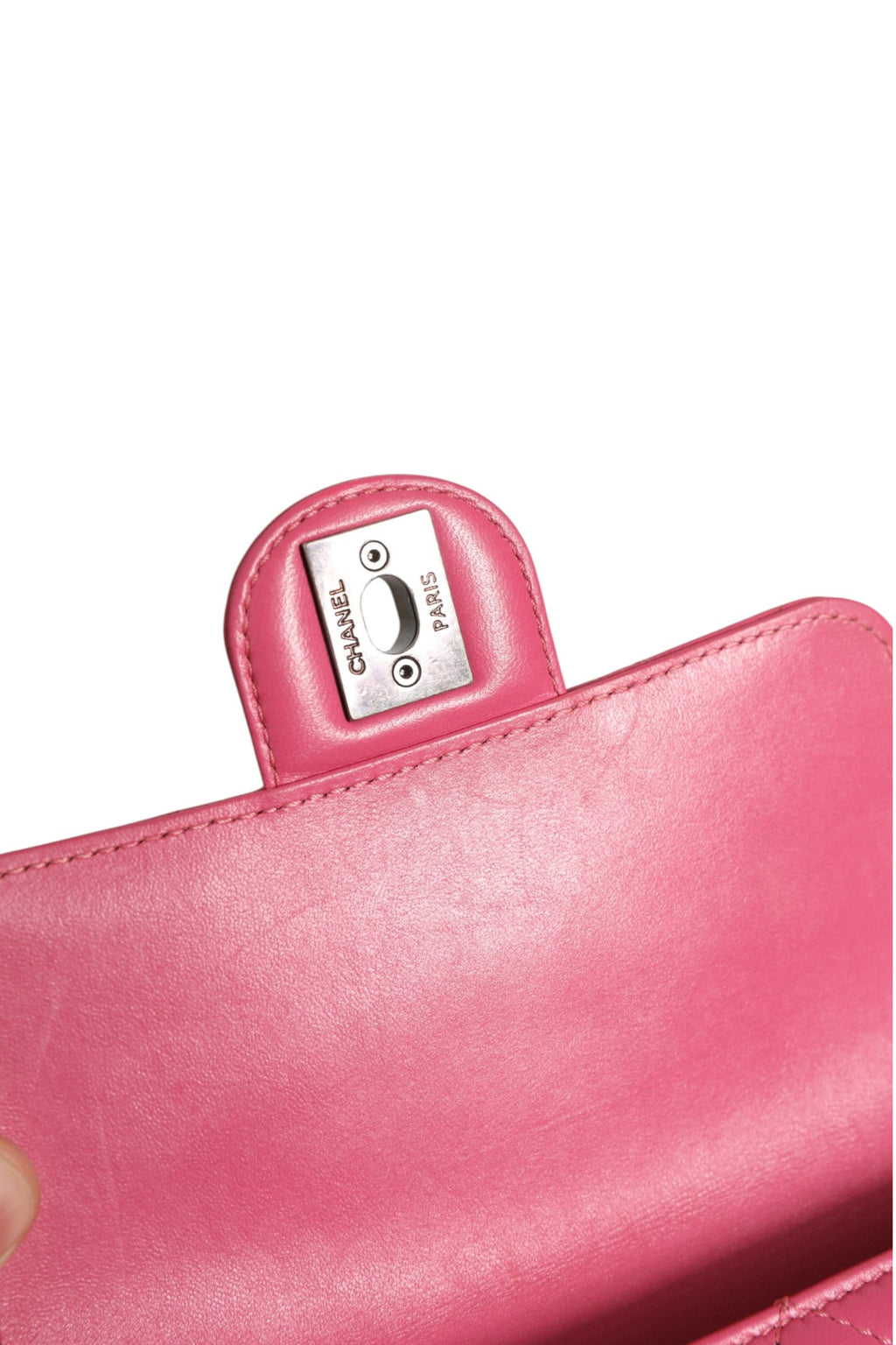 Chanel Mini Pink Quilted Leather Classic Flap Bag