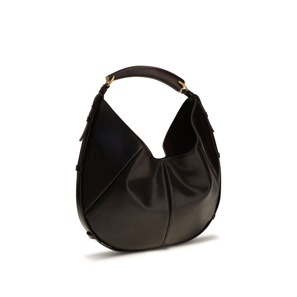 Saint Laurent Brown Leather Shoulder Bag