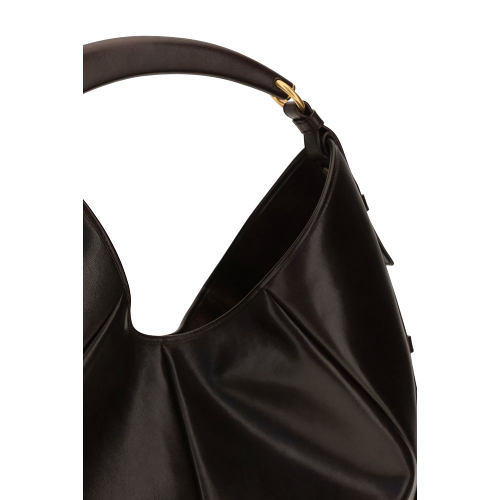 Saint Laurent Brown Leather Shoulder Bag