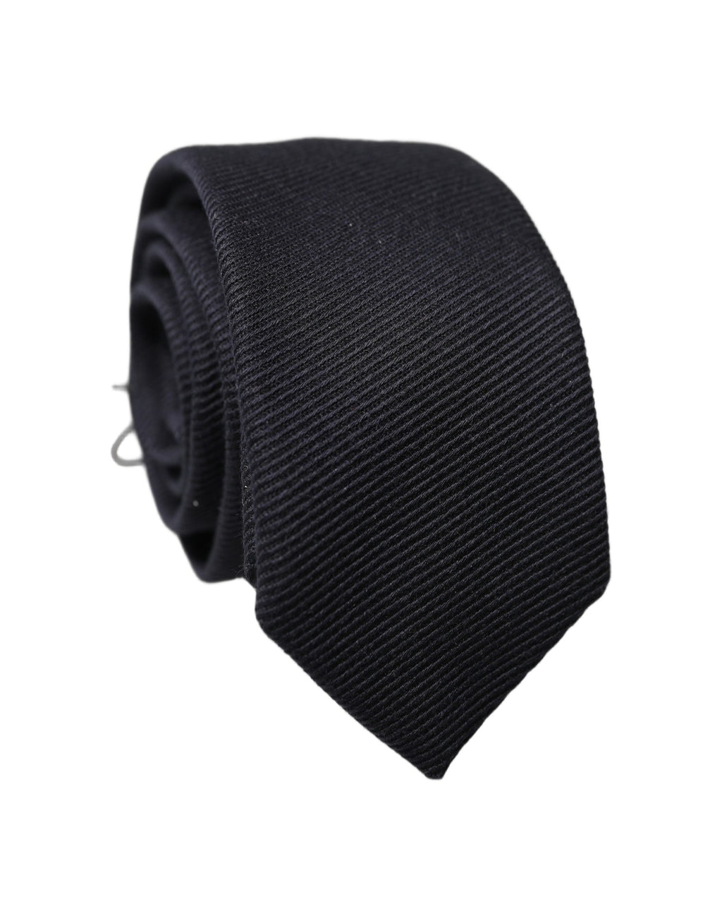 Dolce & Gabbana Black Solid 100% Silk Adjustable Men Tied Necktie Tie
