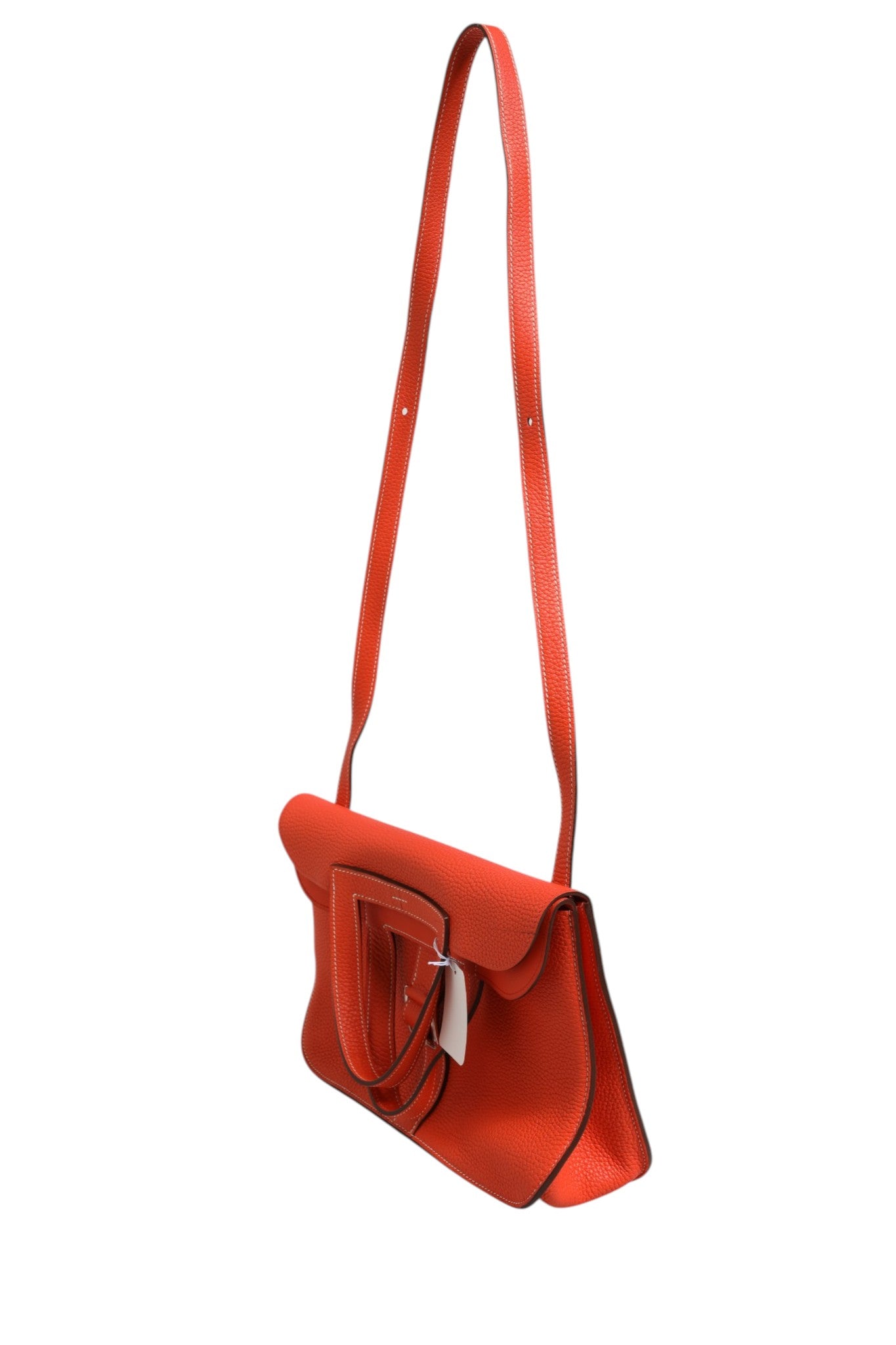 Hermès Orange Taurillon Clemence Leather Shoulder Bag