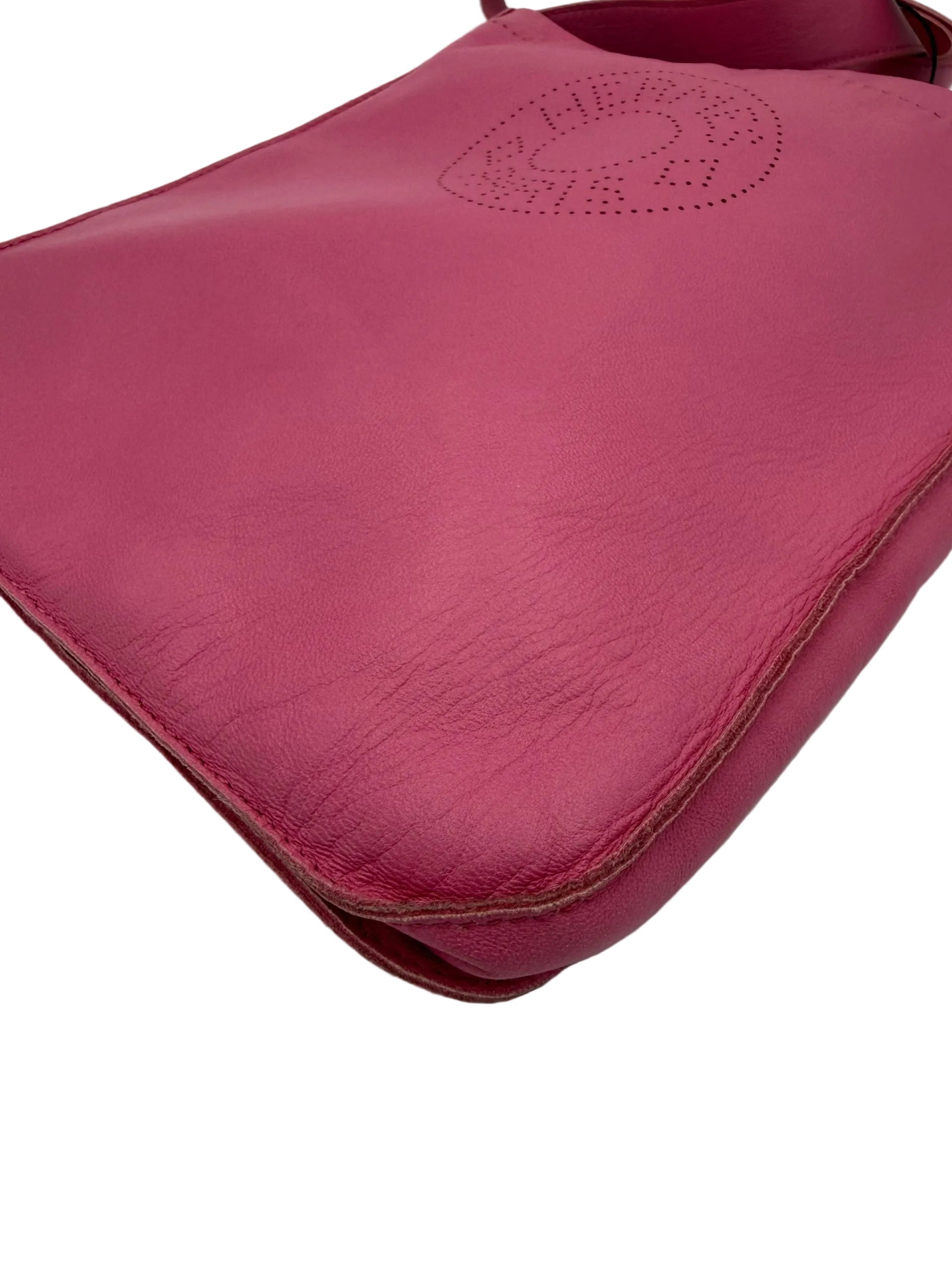 Hermès 19 Magenta Clou De Selle Handbag