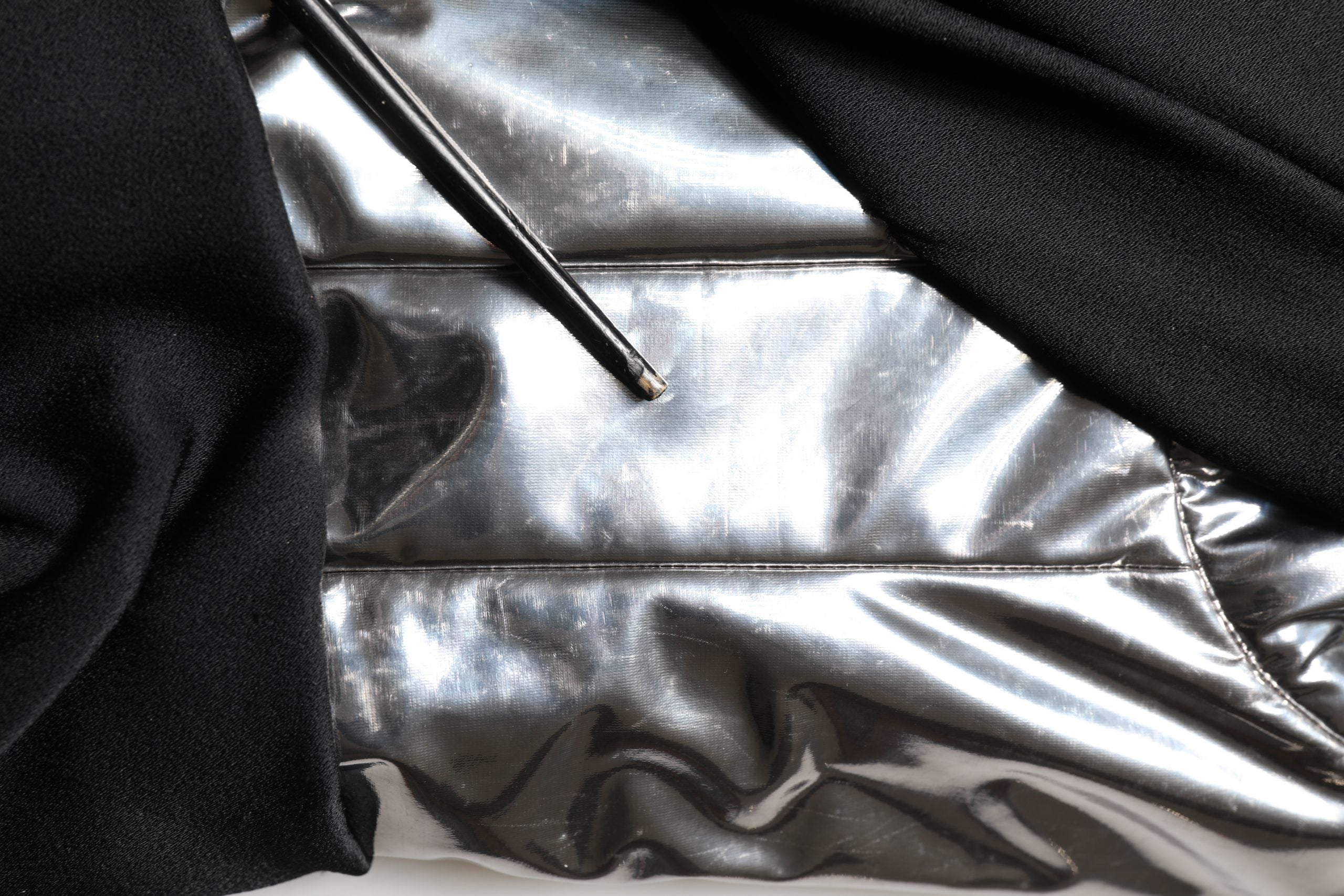 Dolce & Gabbana Black Silver OneShoulder Cocktail Gown Dress