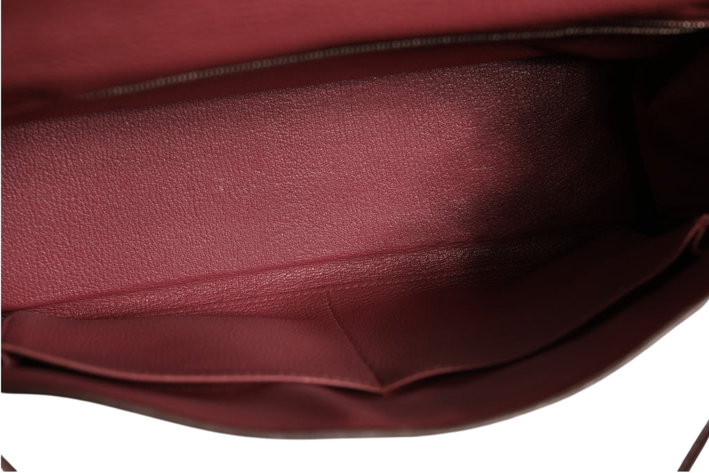 Hermès Bois de Rose Clemence Kelly 32 Retourne Handbag