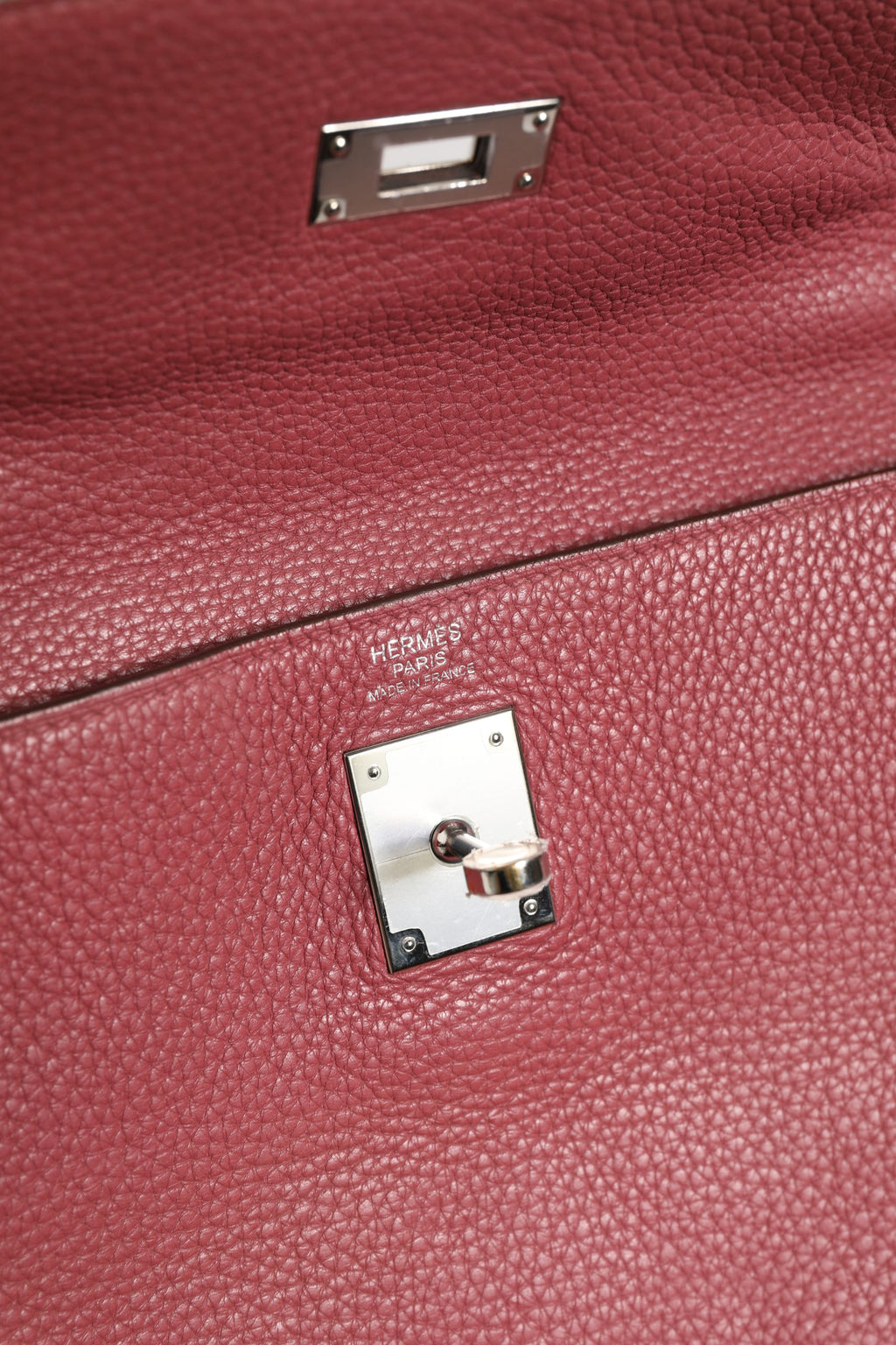 Hermès Bois de Rose Clemence Kelly 32 Retourne Handbag