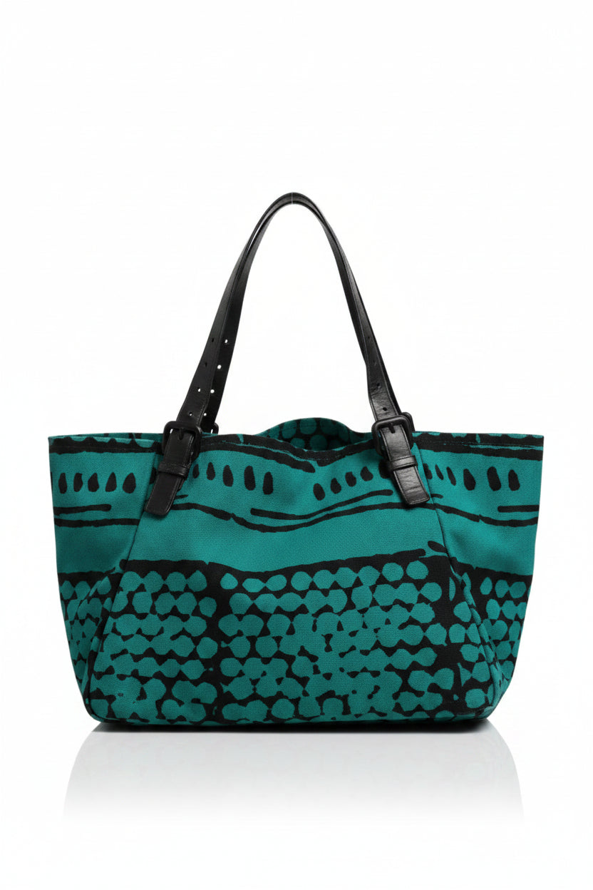 Bottega Veneta 37 Vache Bubble Canvas Tote Bag