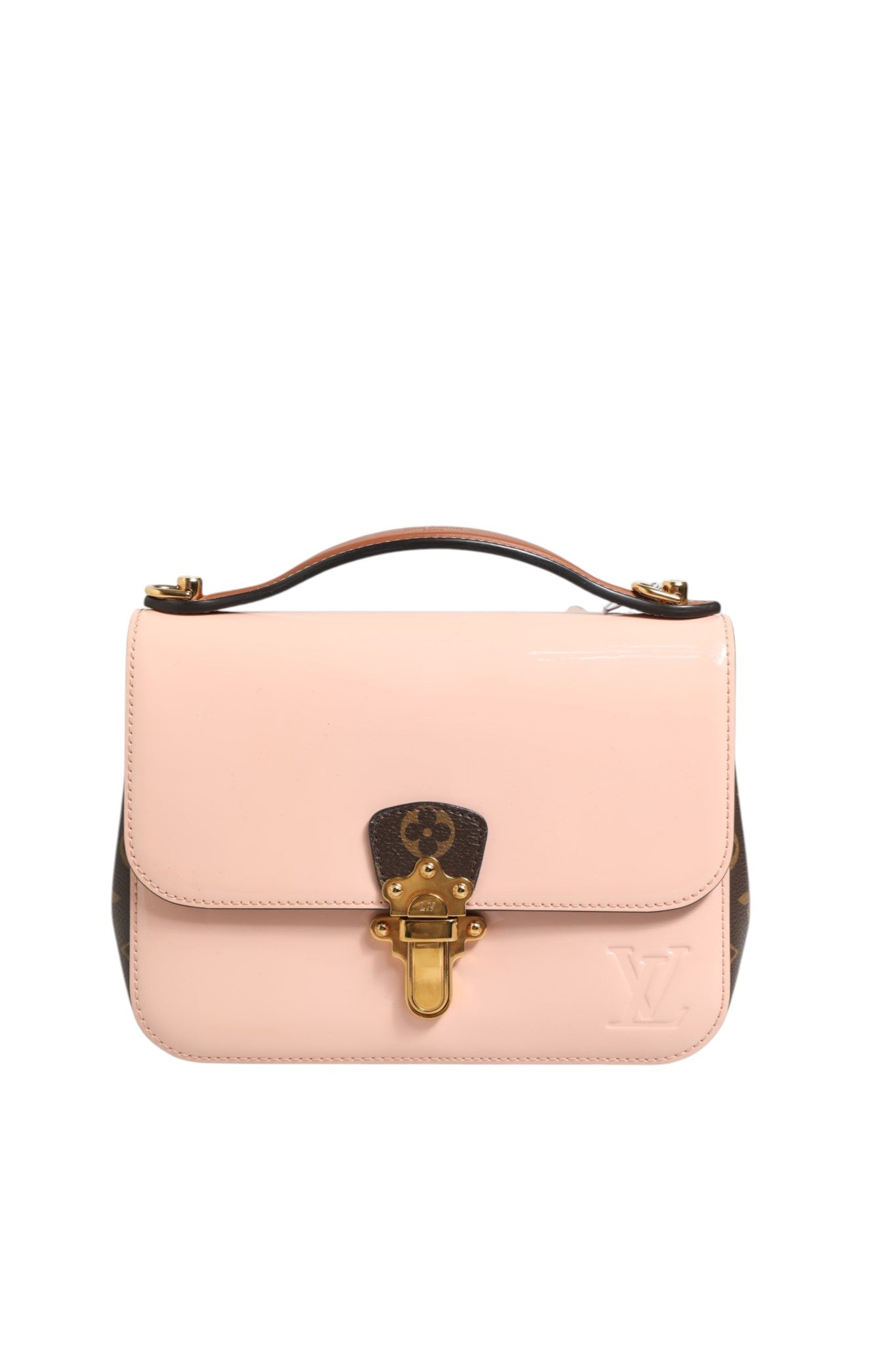 Louis Vuitton Rose Ballerine Vernis Monogram Cherrywood BB Handbag