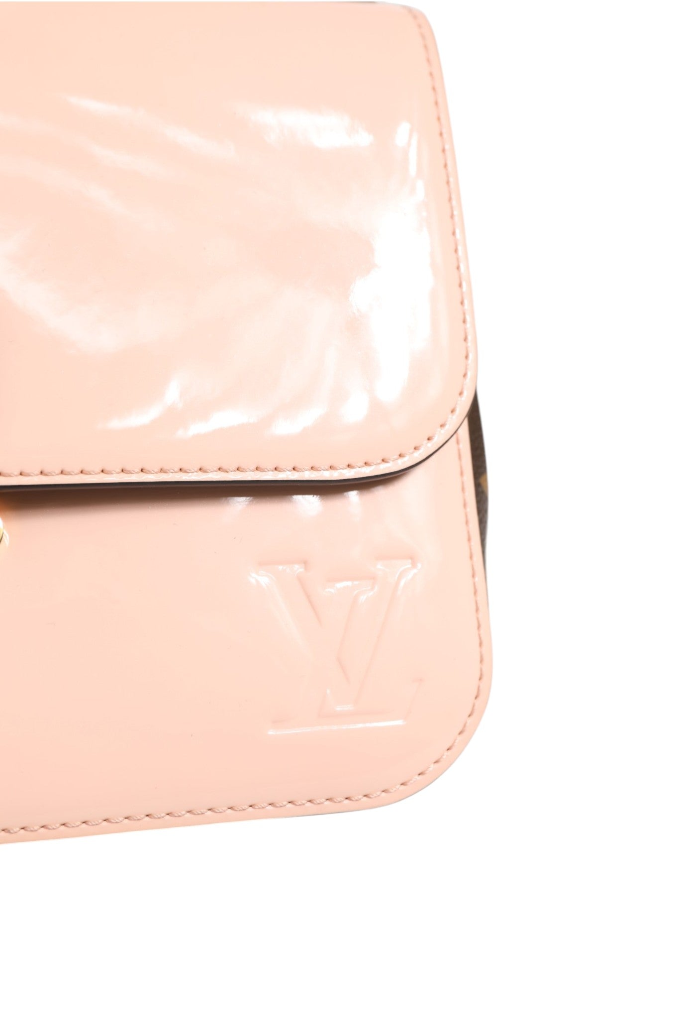 Louis Vuitton Rose Ballerine Vernis Monogram Cherrywood BB Handbag