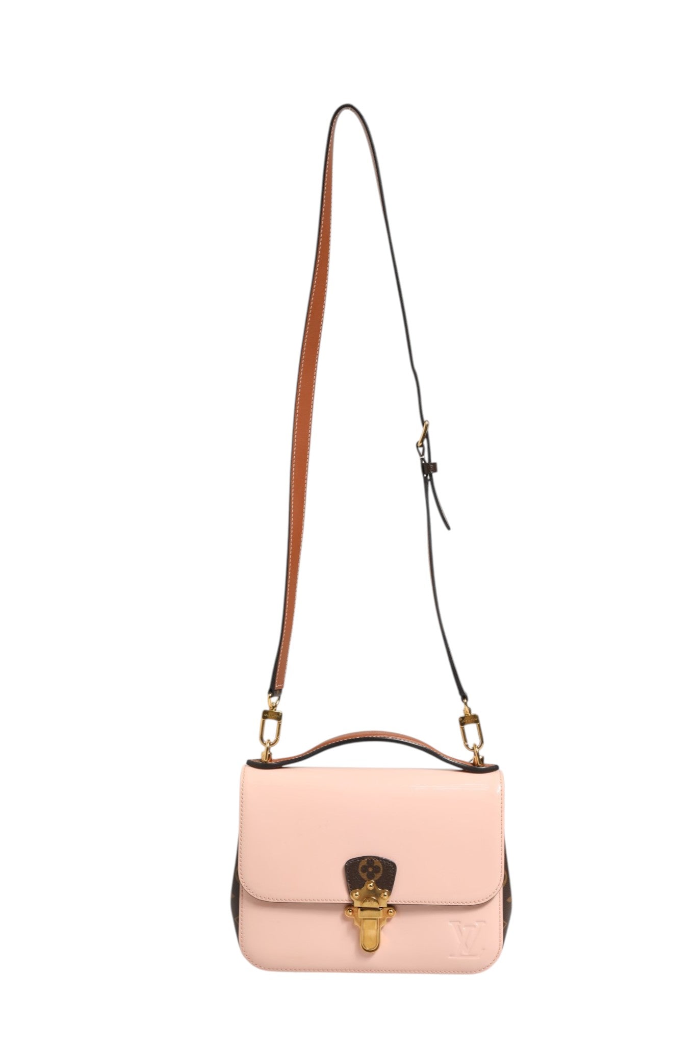 Louis Vuitton Rose Ballerine Vernis Monogram Cherrywood BB Handbag