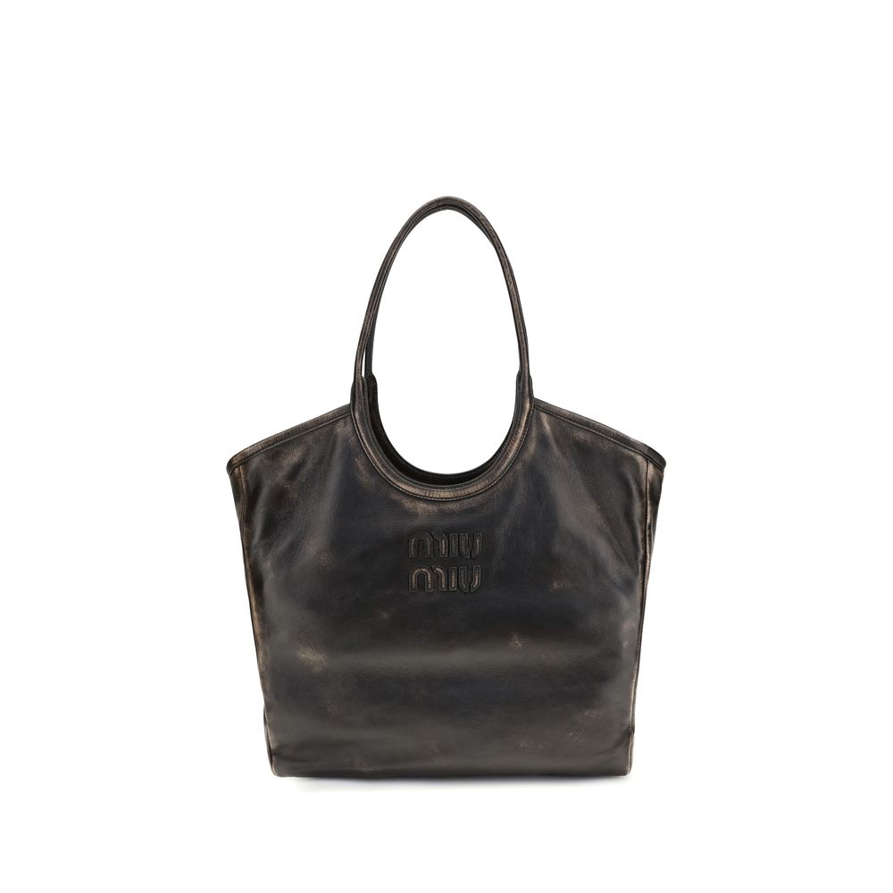 Miu Miu Brown Leather Shoulder Bag