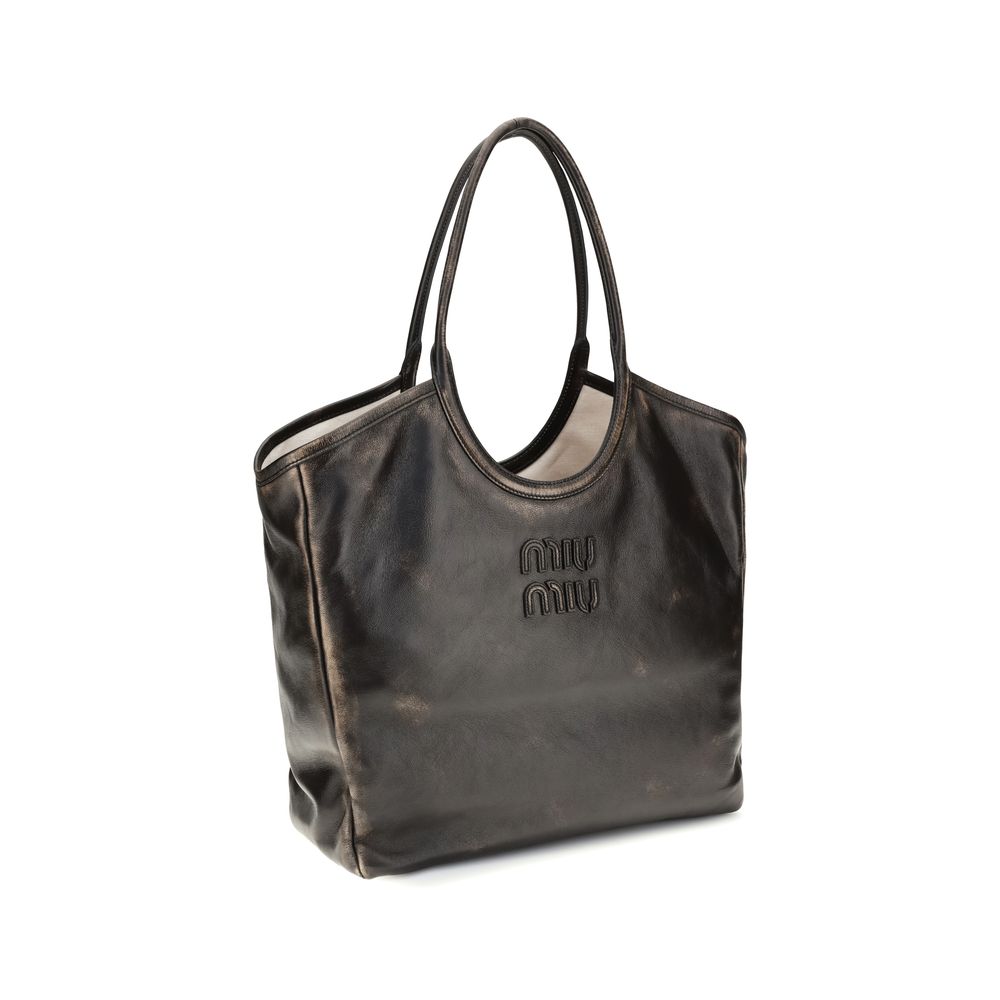 Miu Miu Brown Leather Shoulder Bag