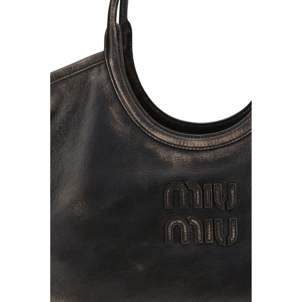 Miu Miu Brown Leather Shoulder Bag