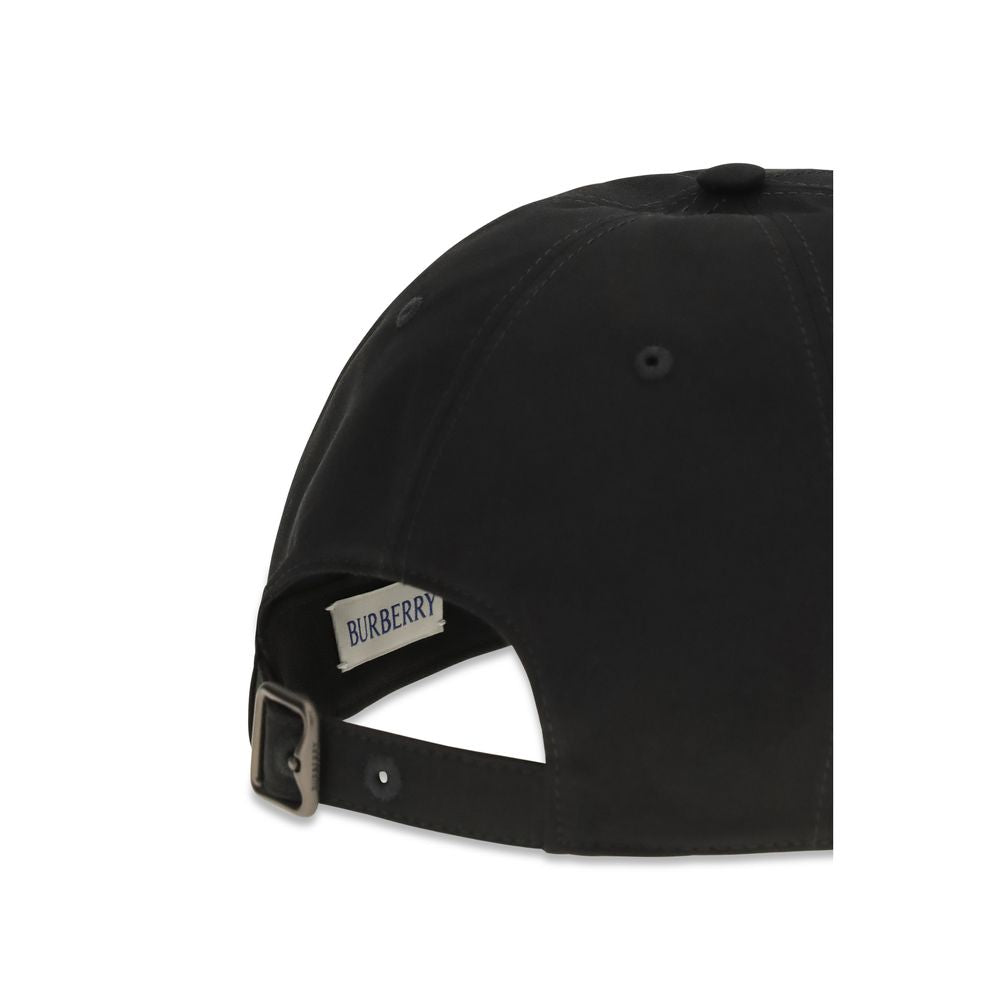Burberry Black Cotton Cap (Baseball Hat) - PreLoved & Luxe Burberry Black Cotton Cap (Baseball Hat) - PreLoved & Luxe