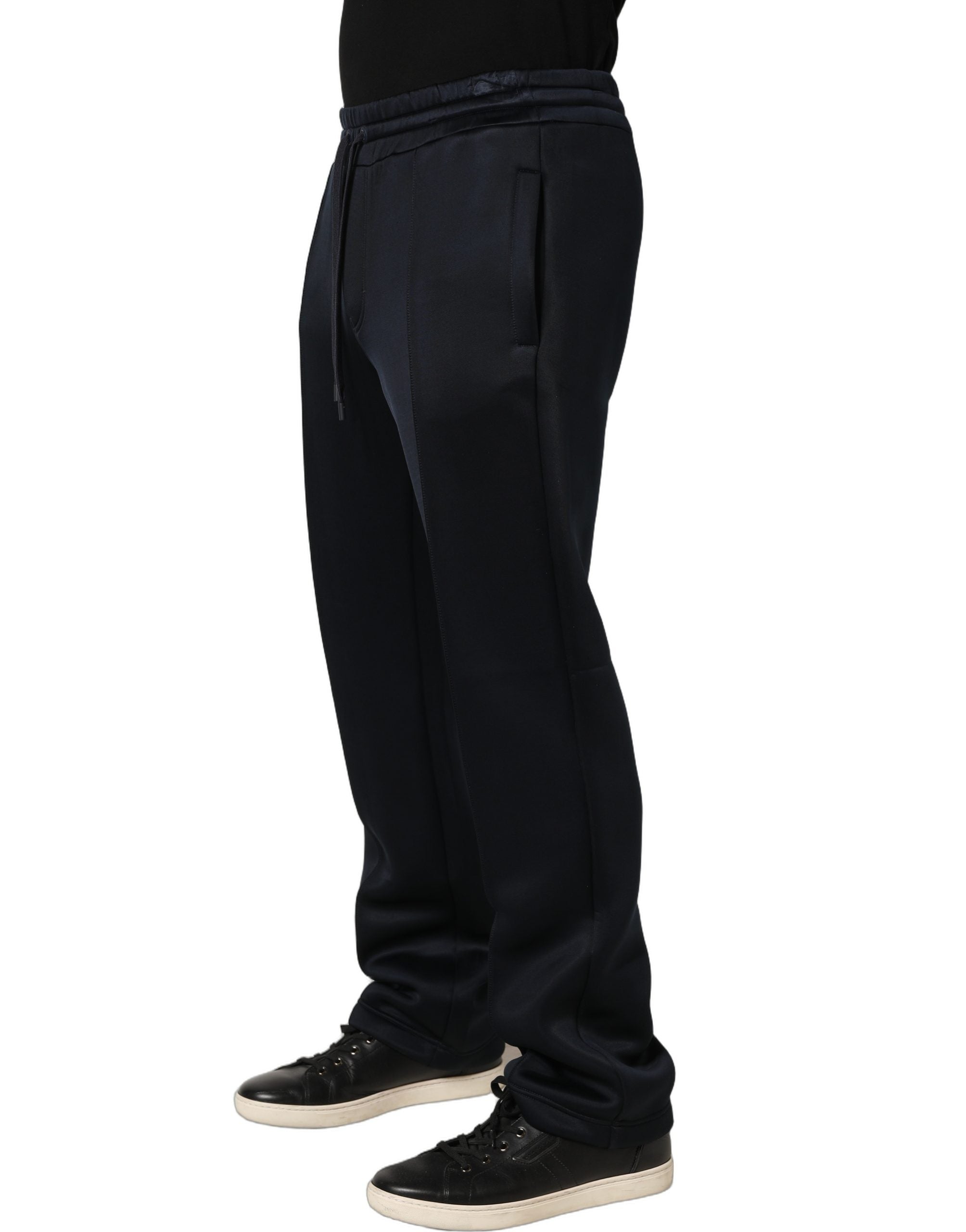 Dolce & Gabbana Black Polyester Jogger Men Sweatpants Pants