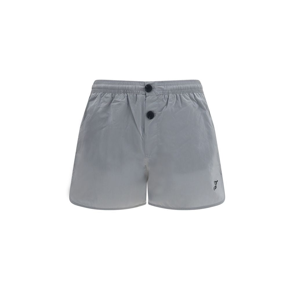 Jacquemus Gray Nylon Bermuda Shorts