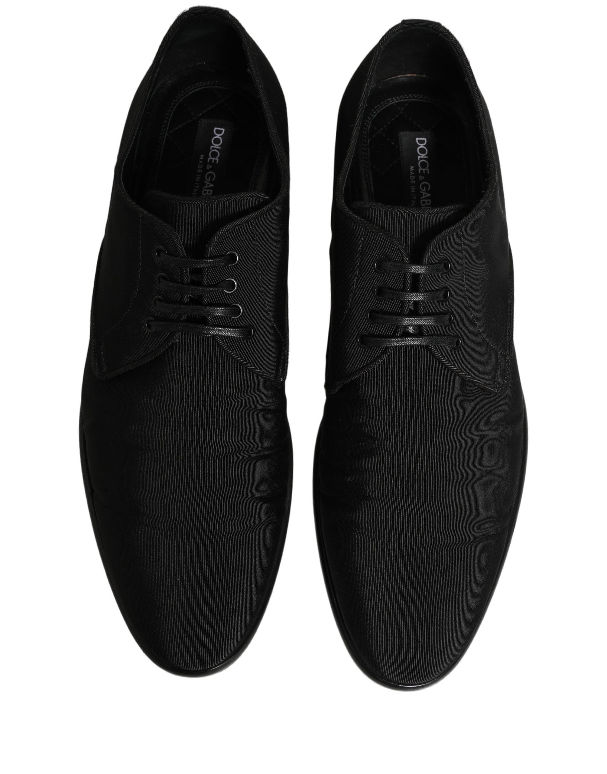 Dolce & Gabbana Black Suede Lace Up Derby Dress Formal Shoes