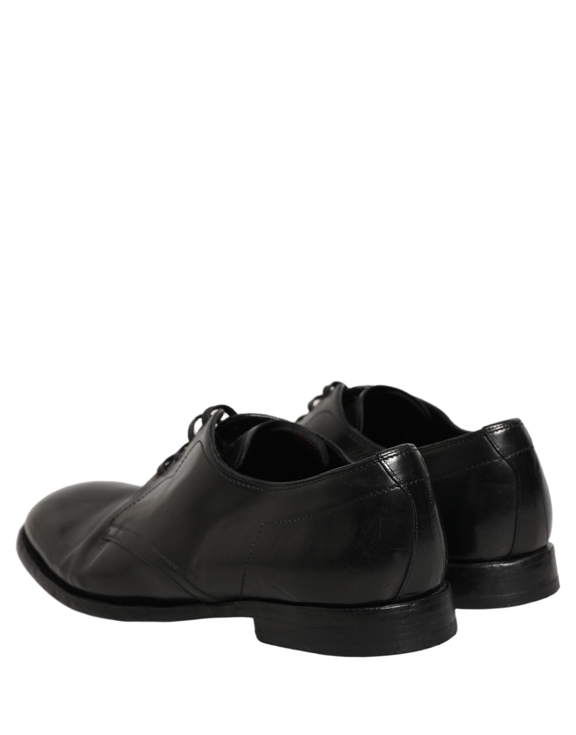 Dolce & Gabbana Black Leather Lace Up Derby Dress Formal Shoes