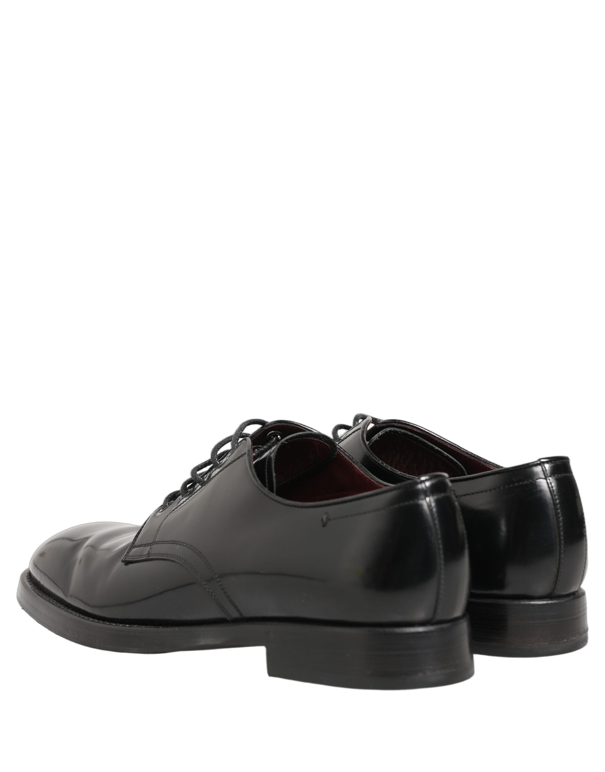 Dolce & Gabbana Black Leather Lace Up Derby Dress Formal Shoes