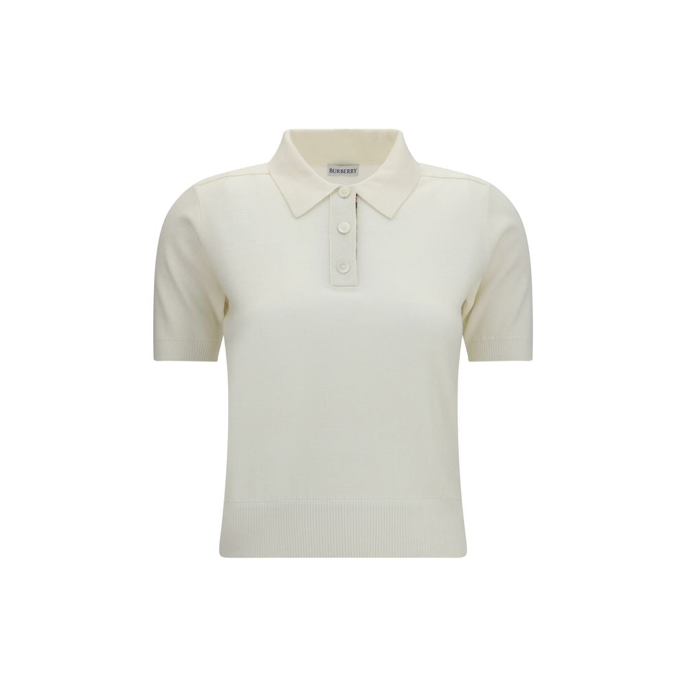 Burberry Beige Wool Polo Shirt