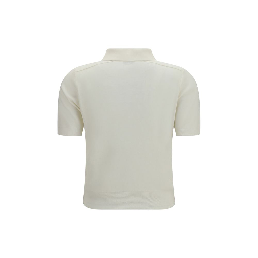 Burberry Beige Wool Polo Shirt