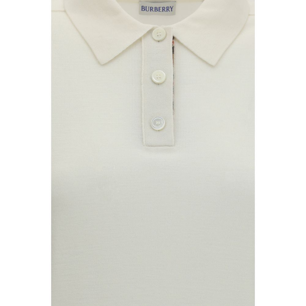Burberry Beige Wool Polo Shirt