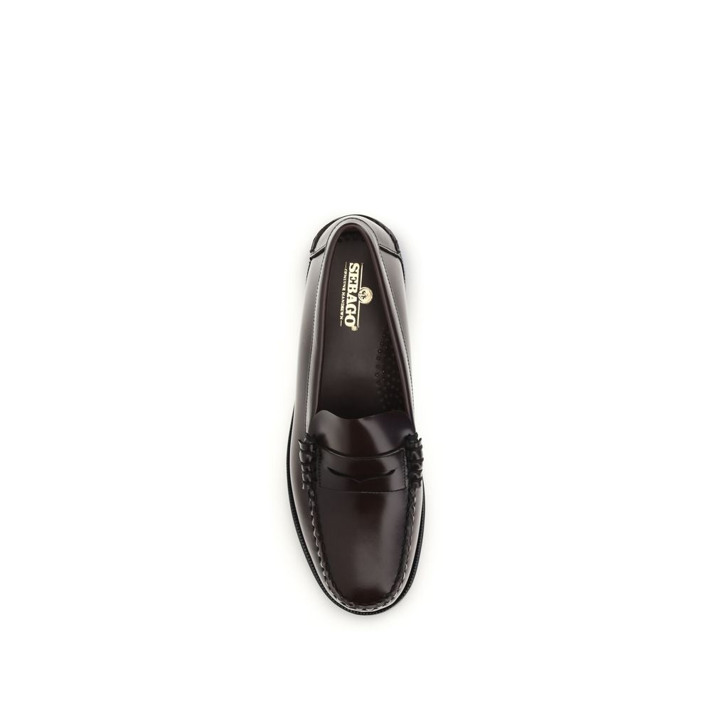 Sebago Brown Leather Slip-On Loafers