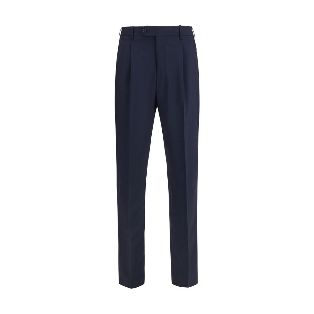 PT Torino Blue Wool Casual Pants