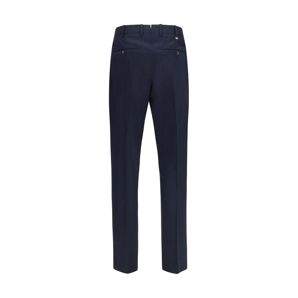 PT Torino Blue Wool Casual Pants
