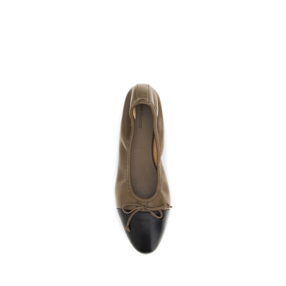 Dear Frances Brown Leather Ballet Flats