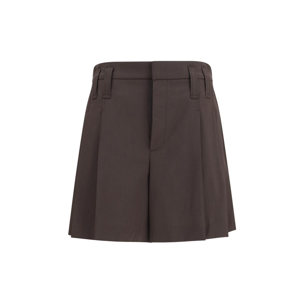 Brunello Cucinelli Brown Wool Bermuda Shorts