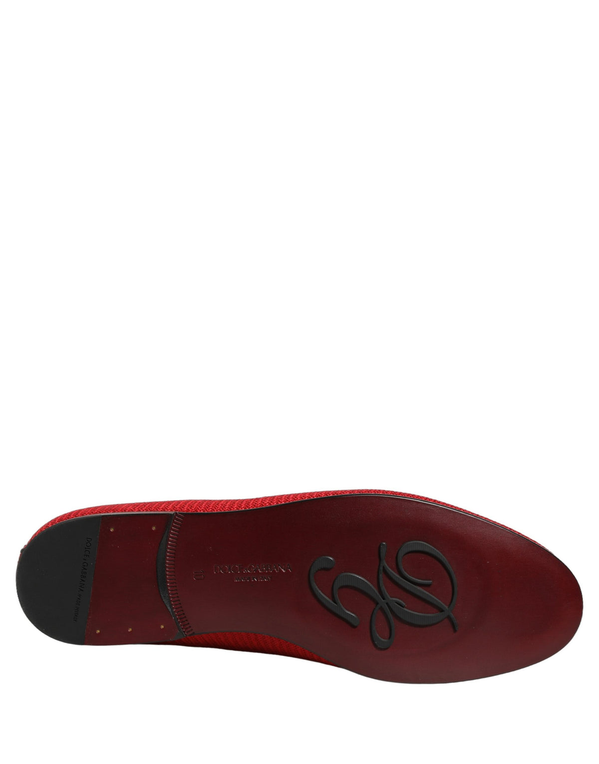 New Dolce & Gabbana Red Crown Embellished Dress Loafers Shoes