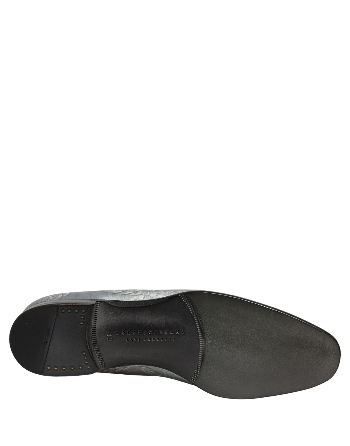 New Dolce & Gabbana Gray Baroque Angel Velvet Men Loafers Shoes