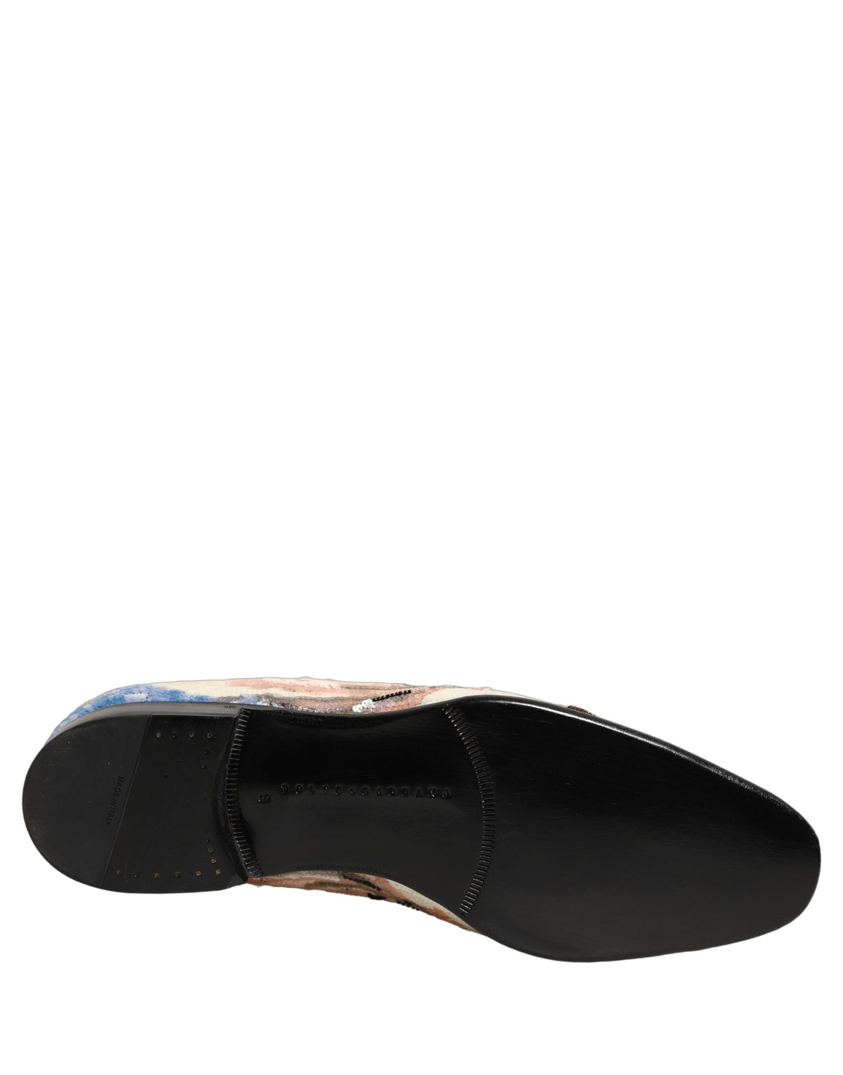 New Dolce & Gabbana Sequin Embroidered Loafers Shoes