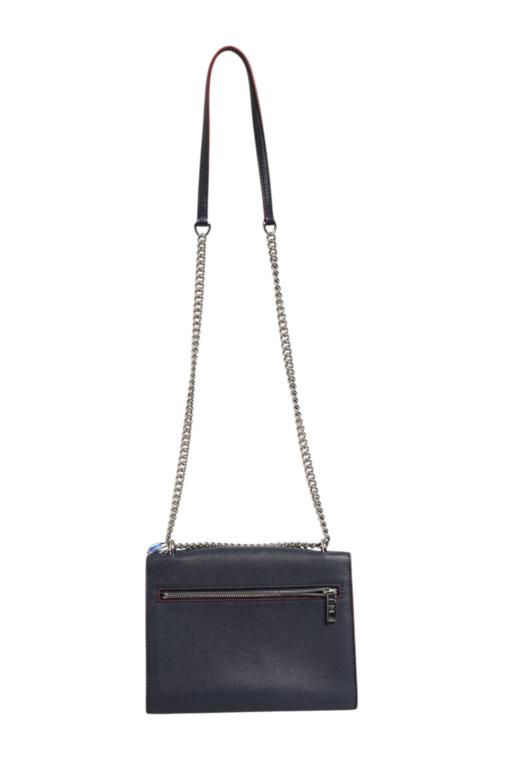 Louis Vuitton Mylockme Navy Blue Leather Chain Shoulder Bag
