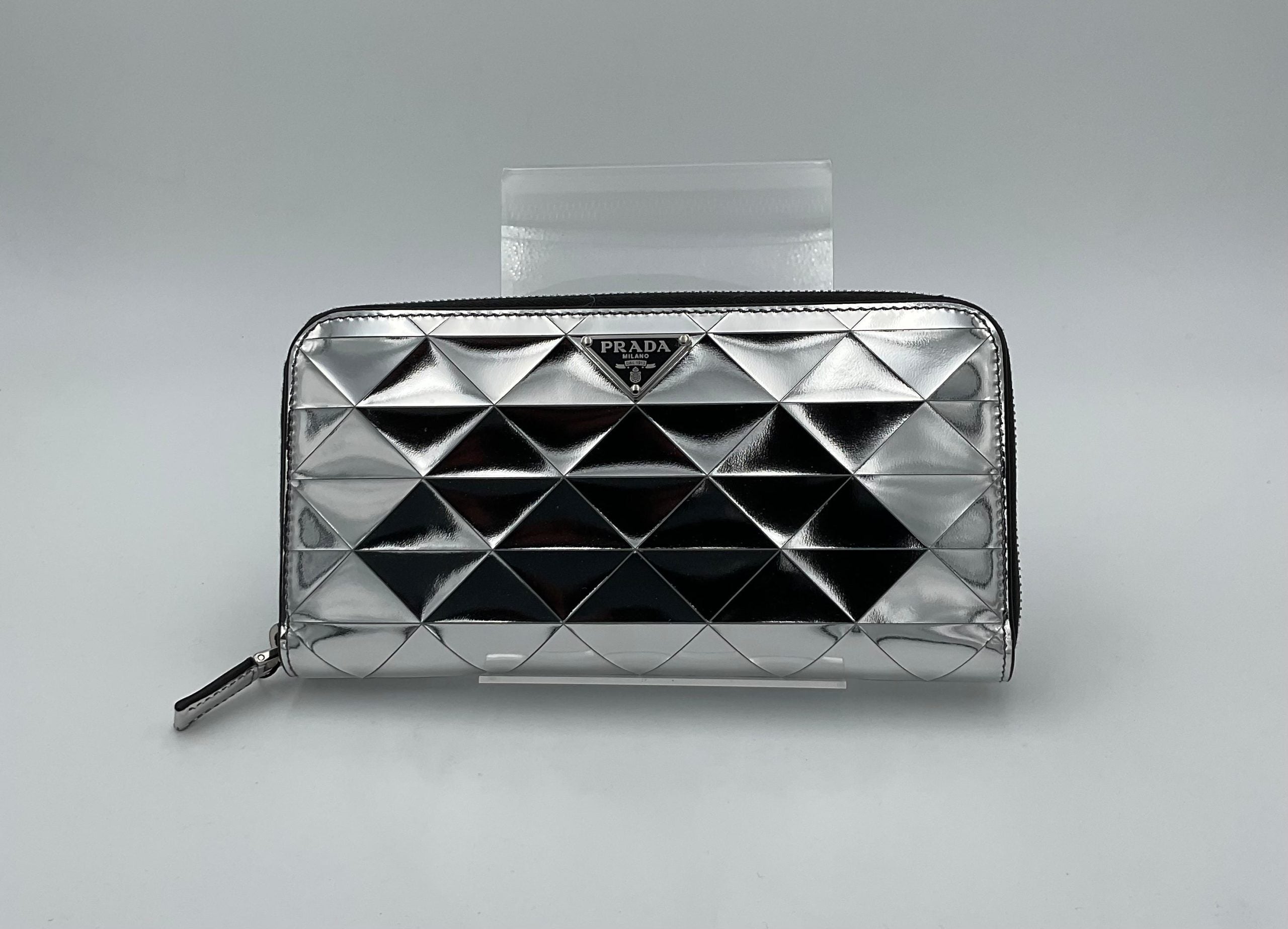 Prada PRADA Laminated Leather Wallet