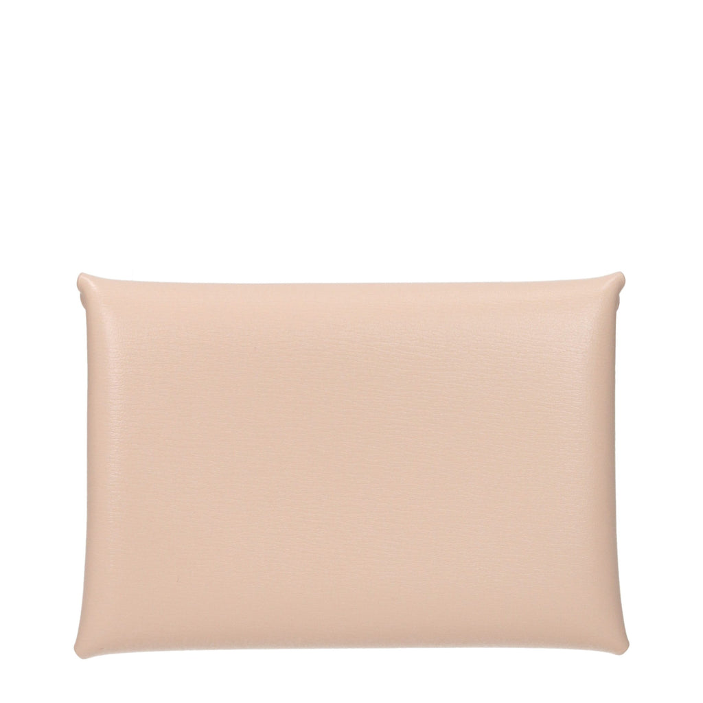 Jil Sander Light Pink Leather Envelope Coin Purse
