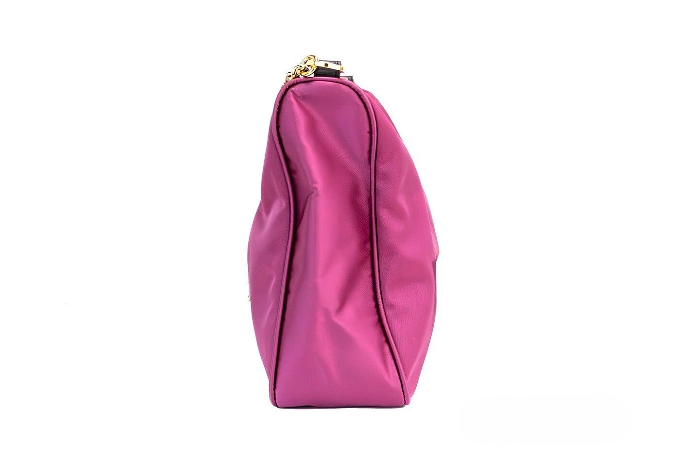 Versace Small Dahlia Nylon Fabric Medusa Pendant Crossbody Shoulder Purse Bag