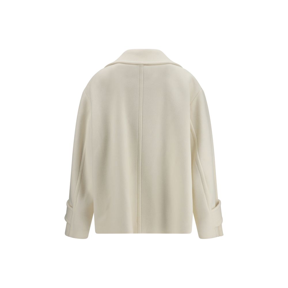 Chloé White Wool Coat