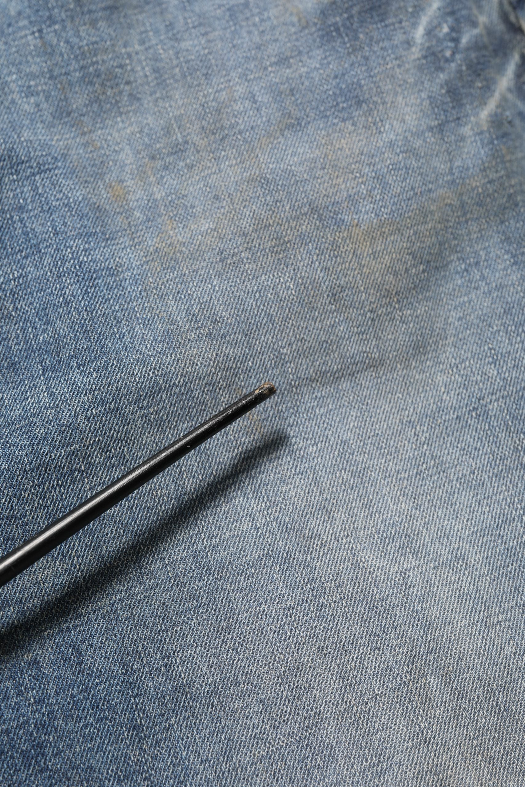 Dolce & Gabbana Blue Cotton Distressed Straight Denim Jeans